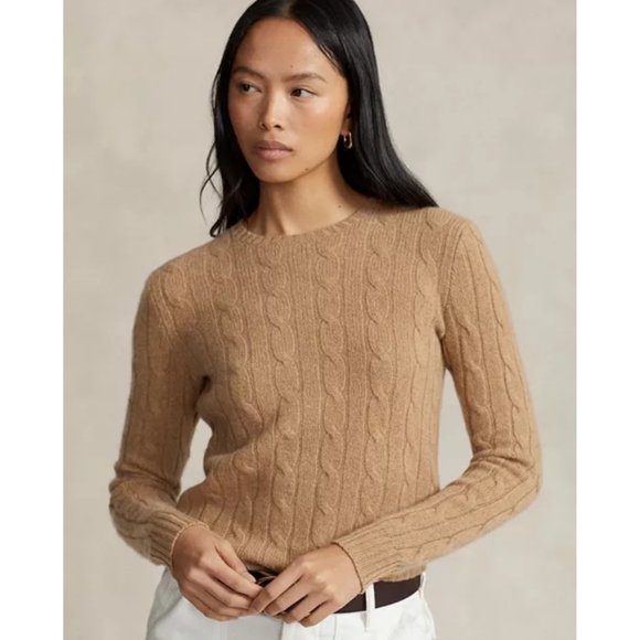 Polo Ralph Lauren Camel Cable Knit Sweater - Picture 8 of 10